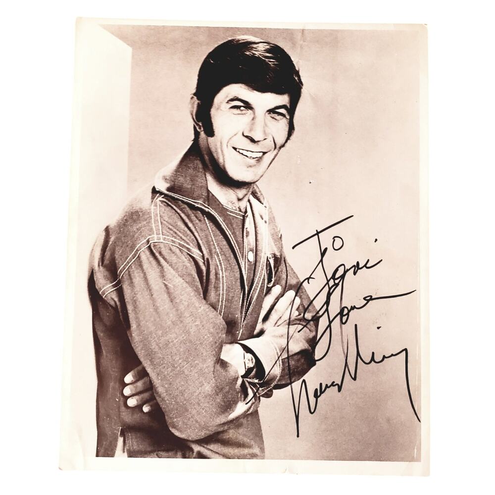 Leonard Nimoy Autographed 8x10 Photo Star Trek Spock